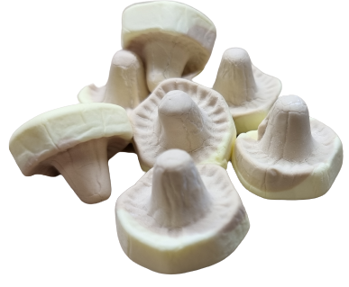 Banana Caramel Foam Mushroom Marshmallows (Skumsvamp Banan Kola)